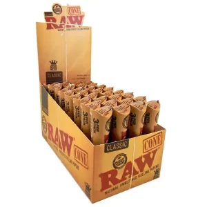 RAW Cone Classic - 3 Cones per Pack Available at ELMWood Smoke Shop on Elmwood Ave, Buffalo, NY